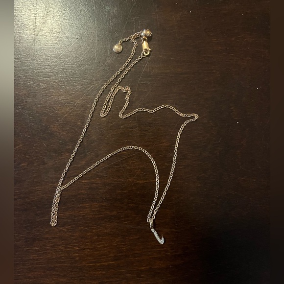 MONICA VINADER ROSE GOLD VERMEIL ALPHABET PENDANT “I” WITH 24” ROSE GOLD CHAIN - Picture 2 of 9